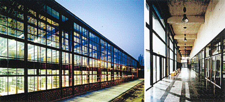 Erwin Schr&ouml;dinger-Zentrum, Bibliothek und Innenansicht